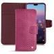 Huawei P20 leather case - Serpent ciclamino