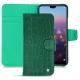 Huawei P20 leather case - Crocodile pino