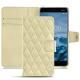 Capa em pele Nokia 6 (2018) - Beige - Couture ( Nappa - Pantone 7502C ) 