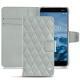 Housse cuir Nokia 6 (2018) - Gris - Couture ( Nappa - Pantone W428C ) 