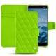 Capa em pele Nokia 6 (2018) - Vert fluo - Couture