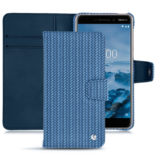 Lederschutzhülle Nokia 6 (2018) Abaca ishia ( Pantone #395775 ) 