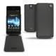 가죽 커버 Sony Xperia V  - Noir ( Nappa - Black ) 