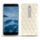Funda de piel Nokia 6 (2018) - Blanc - Couture ( Bologna - White ) 