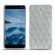 Coque cuir Nokia 6 (2018) - Gris - Couture ( Nappa - Pantone W428C ) 