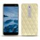 Funda de piel Nokia 6 (2018) - Beige - Couture ( Nappa - Pantone 7502C ) 