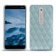 Coque cuir Nokia 6 (2018) - Bleu ciel - Couture ( Nappa - Pantone 277C ) 