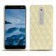 Lederschutzhülle Nokia 6 (2018) - Ivoire - Couture ( Sleek P C12 - White ) 