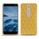Coque cuir Nokia 6 (2018) - Mimosa - Couture ( Pantone 141C ) 