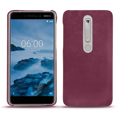 Etui premium cuir chic et élégant pour Nokia 6 (2018)Prune vintage ( Pantone #612434 ) 