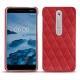 Coque cuir Nokia 6 (2018) - Rouge troupelenc - Couture