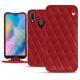 Huawei P20 Lite leather case - Rouge - Couture ( Nappa - Pantone 199C ) 