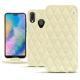 Huawei P20 Lite leather case - Ivoire - Couture ( Sleek P C12 - White ) 