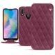 Huawei P20 Lite leather case - Prune vintage - Couture