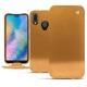 Housse cuir Huawei P20 Lite - Or Maïa ( Pantone 871C ) 