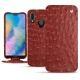 Housse cuir Huawei P20 Lite - Autruche ciliegia