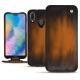Huawei P20 Lite leather case - Marron Patine