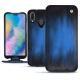 Housse cuir Huawei P20 Lite - Bleu Patine
