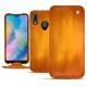 Huawei P20 Lite leather case - Orange Patine