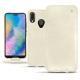 Huawei P20 Lite leather case - Blanc escumo