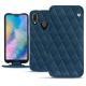 Custodia in pelle Huawei P20 Lite - Blu mediterran - Couture
