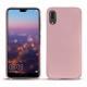 Coque cuir Huawei P20 - Rose ( Nappa - Pantone 2365C ) 