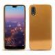 Coque cuir Huawei P20 - Or Maïa ( Pantone 871C ) 