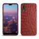 Capa em pele Huawei P20 - Autruche ciliegia