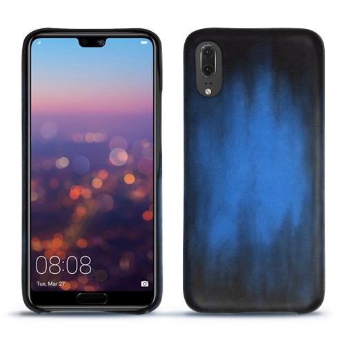 Funda de piel Huawei P20Bleu Patine