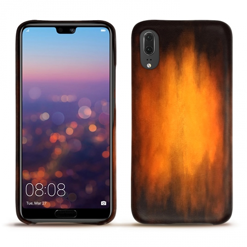 Custodia in pelle Huawei P20Fauve Patine