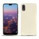 Huawei P20 leather cover - Blanc PU