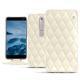 レザーケース Nokia 6 (2018) - Blanc - Couture ( Bologna - White ) 