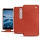 Nokia 6 (2018) leather case - Arange clouquié