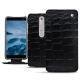 Housse cuir Nokia 6 (2018) - Crocodile nero