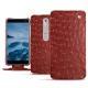 Housse cuir Nokia 6 (2018) - Autruche ciliegia