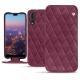 Housse cuir Huawei P20 Pro - Prune vintage - Couture