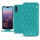 Housse cuir Huawei P20 Pro - Bleu fluo - Couture
