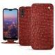 Housse cuir Huawei P20 Pro - Autruche ciliegia