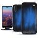 Huawei P20 Pro leather case - Bleu Patine