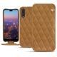 Housse cuir Huawei P20 Pro - Castan esparciate - Couture