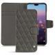 Custodia in pelle Huawei P20 Pro - Anthracite - Couture ( Pantone 424C ) 