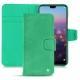 Huawei P20 Pro leather case - Menthe vintage ( Pantone 562C ) 