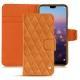 Housse cuir Huawei P20 Pro - Mandarine vintage - Couture