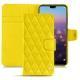 Custodia in pelle Huawei P20 Pro - Jaune fluo - Couture