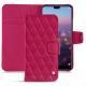 Housse cuir Huawei P20 Pro - Rose fluo - Couture