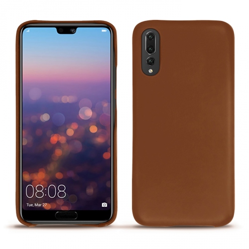 Custodia in pelle Huawei P20 ProMarron ( Nappa - Pantone #8B4720 ) 