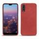 Huawei P20 Pro leather cover - Cerise vintage ( Pantone 185C ) 