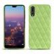 Coque cuir Huawei P20 Pro - Vert olive - Couture ( Nappa - Pantone 578U ) 