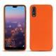 Coque cuir Huawei P20 Pro - Orange fluo
