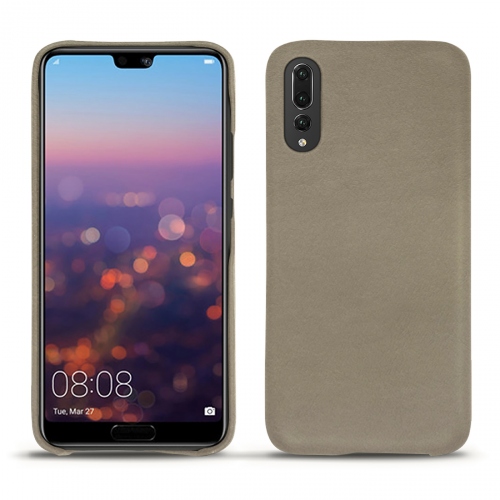 Protections cuir - étui, coque, housse - pour Huawei P20 ProDarboun sabla ( Pantone #BCB1A1 )